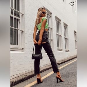 Ragged Priest Butt Cut Jeans | Black